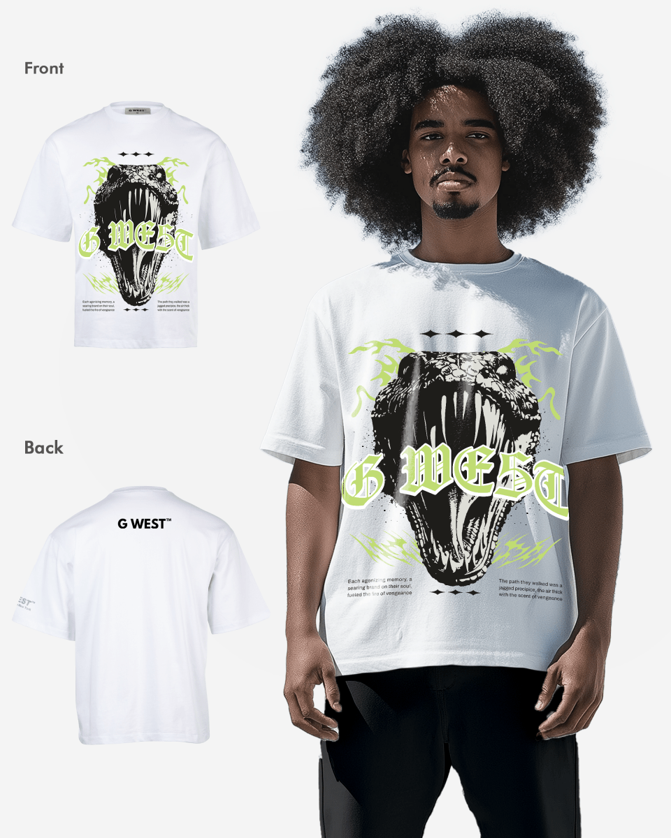 G - WEST HUNGER UNLEASHED OVERSIZED TEE GWROJMT192 - G West