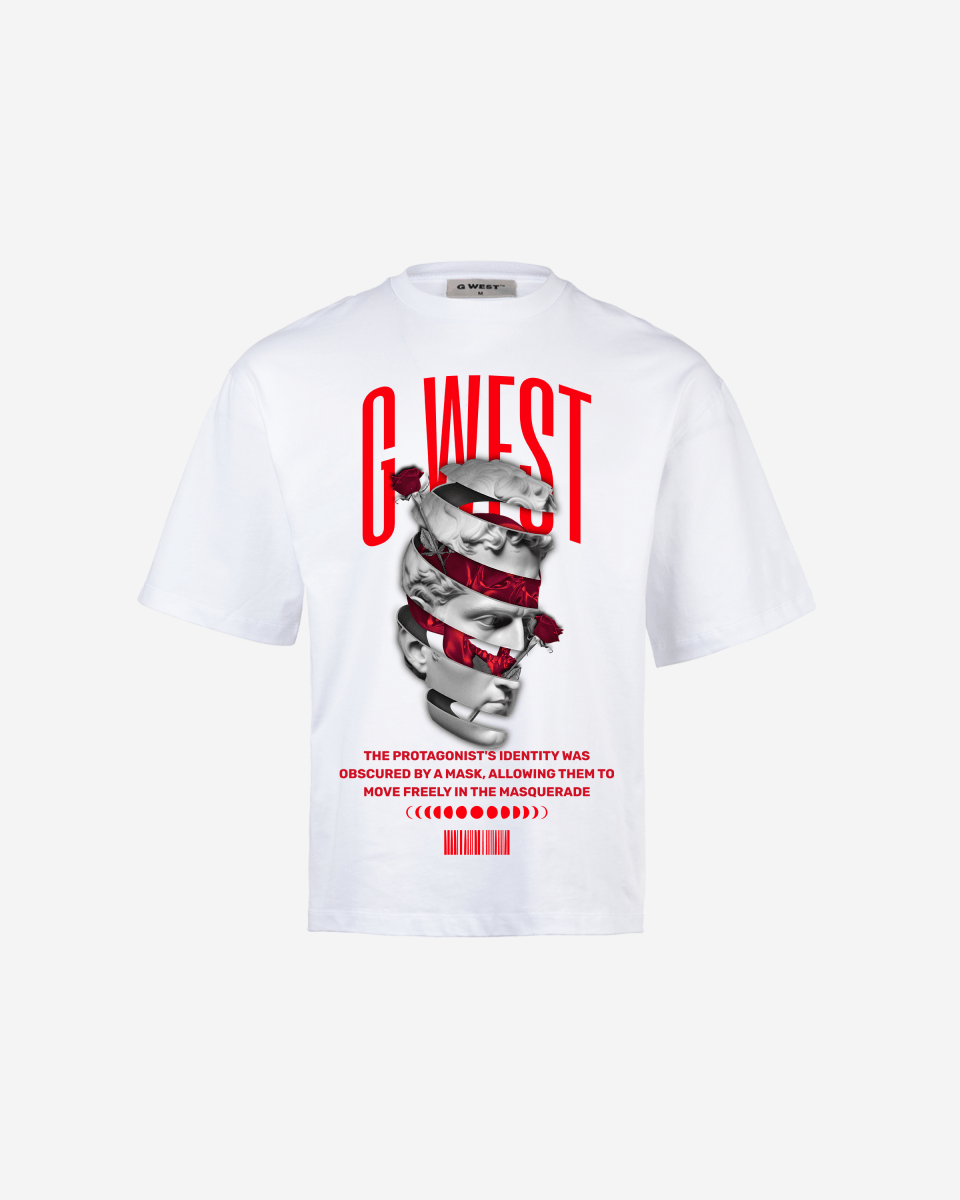 G WEST identity concealed OVERSIZED TEE GWROJMT47 - G West