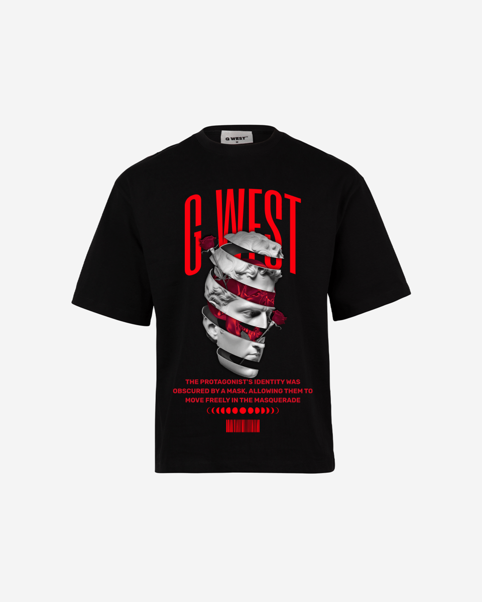 G WEST identity concealed OVERSIZED TEE GWROJMT47 - G West