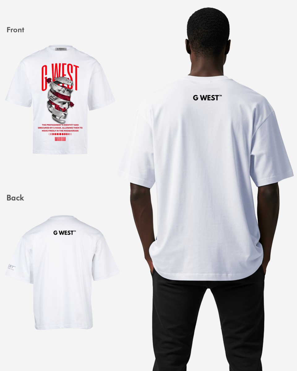 G WEST identity concealed OVERSIZED TEE GWROJMT47 - G West