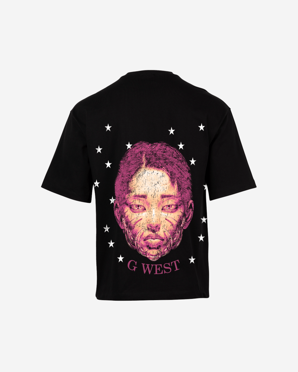 G West Illuminated Soul Double Hit Premium Oversized Tee Front And Back Print - G West