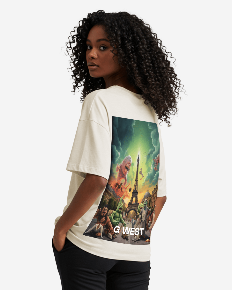 G West In Paris Oversized T-Shirt - WOMEN - G West