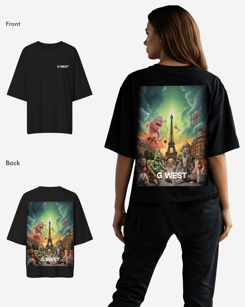 G West In Paris Oversized T-Shirt - WOMEN - G West