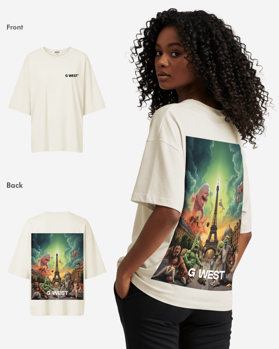 G West In Paris Oversized T-Shirt - WOMEN - G West