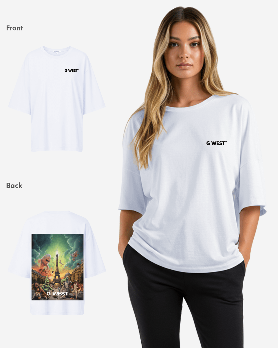 G West In Paris Oversized T-Shirt - WOMEN - G West