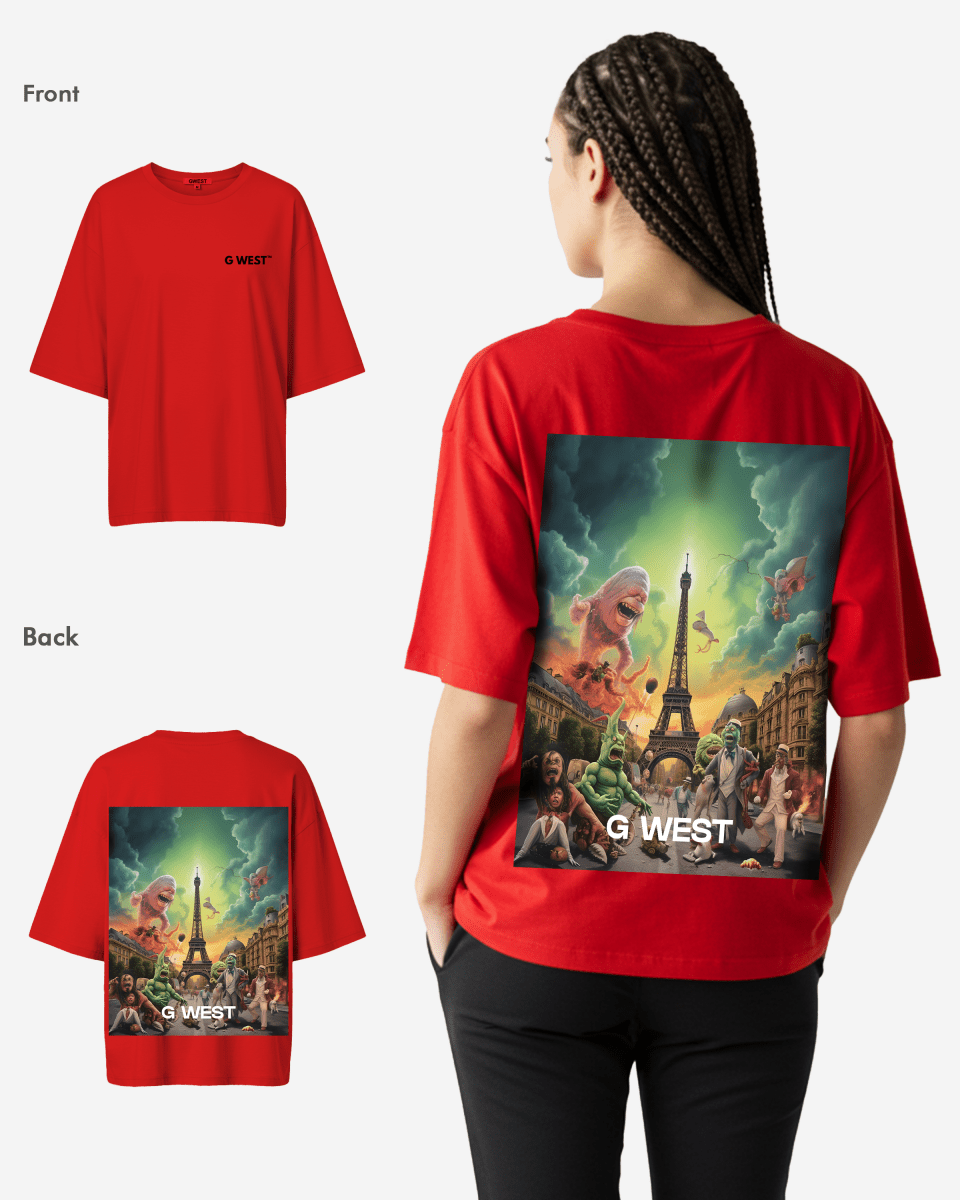 G West In Paris Oversized T-Shirt - WOMEN - G West