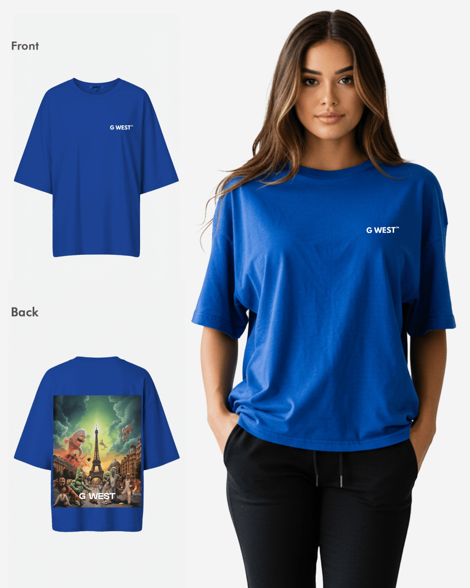 G West In Paris Oversized T-Shirt - WOMEN - G West
