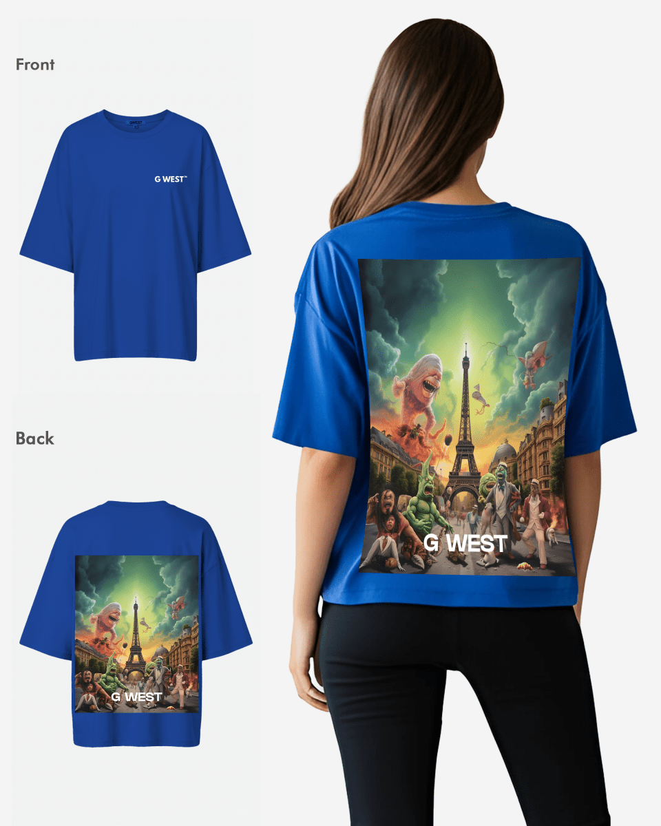 G West In Paris Oversized T-Shirt - WOMEN - G West
