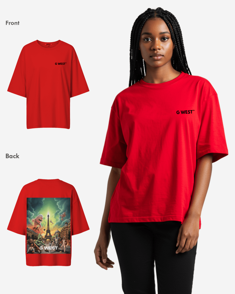 G West In Paris Oversized T-Shirt - WOMEN - G West