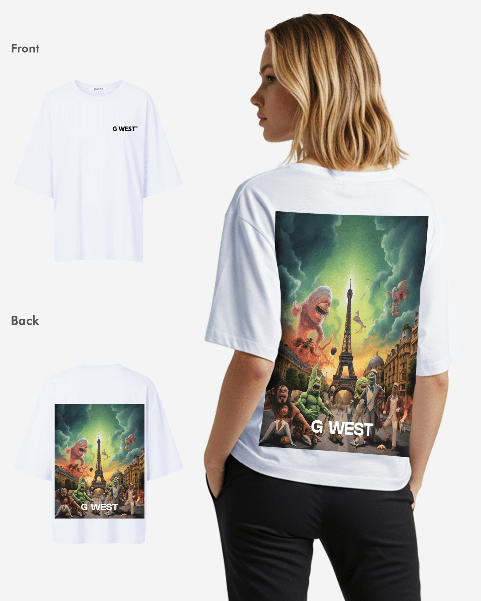 G West In Paris Oversized T-Shirt - WOMEN - G West