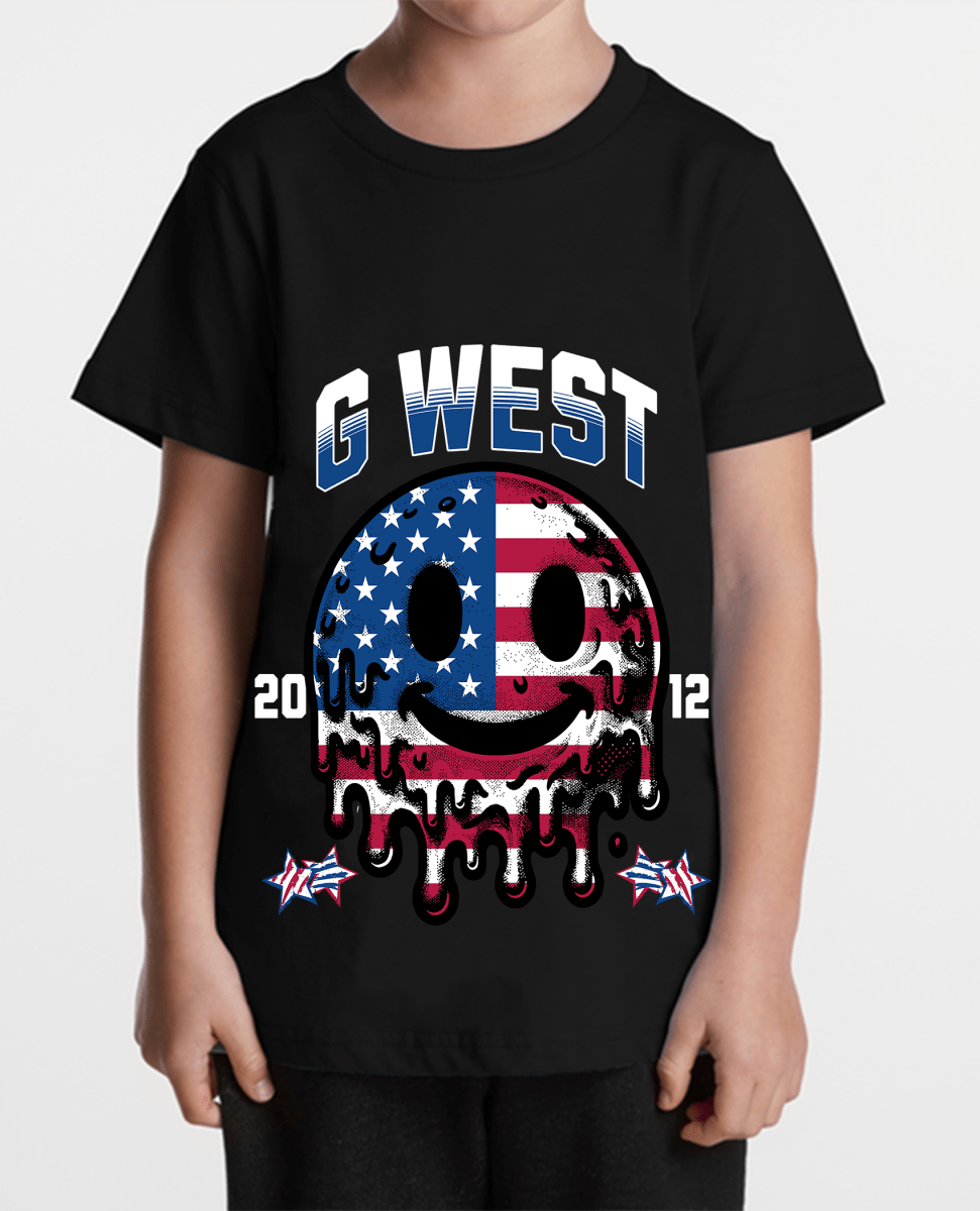 G WEST KIDS AMERICAN FLAG TEE - GWPBASTY9311 - G West