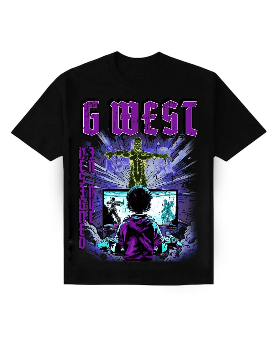 G West Kids Game Of G Purple T-Shirt Mens - G West