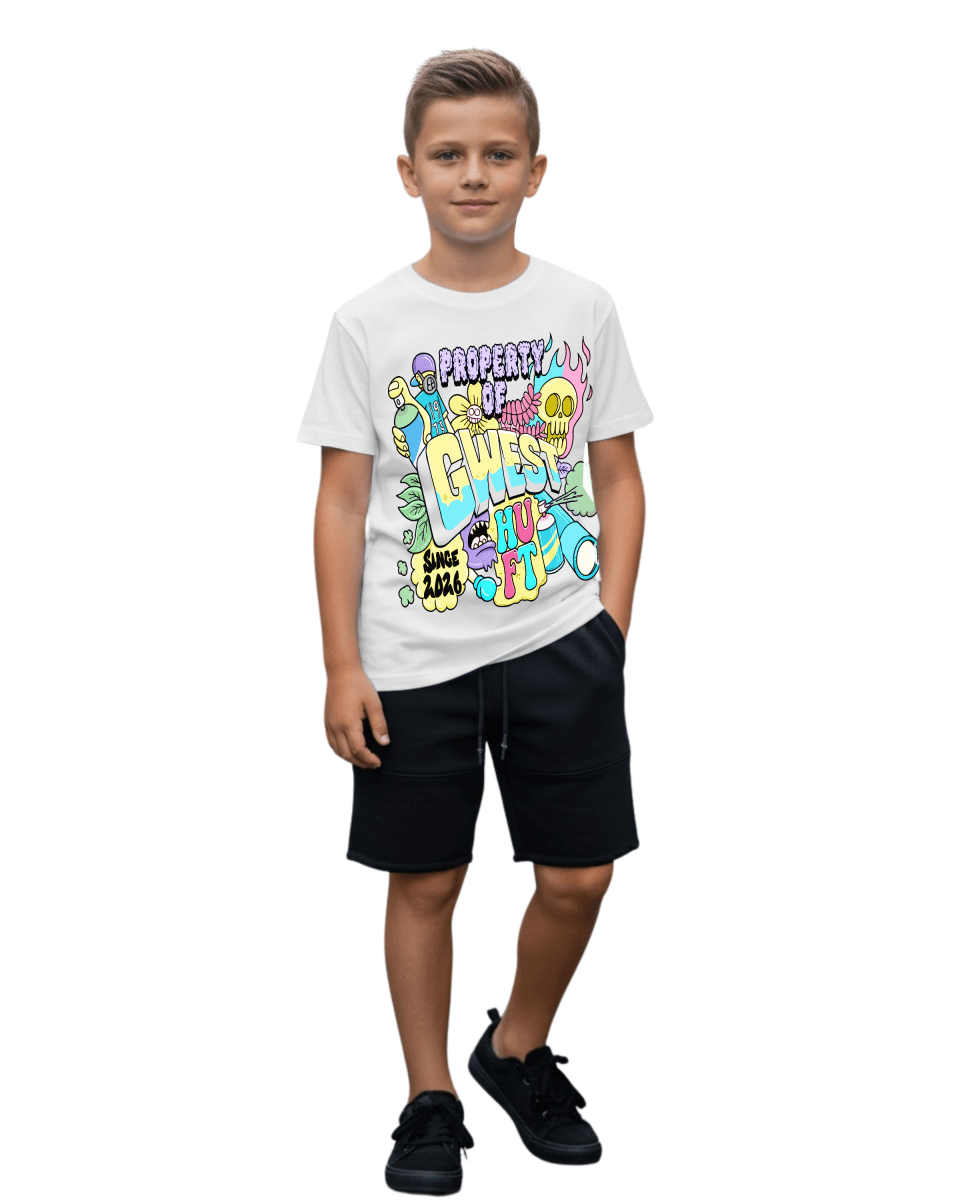 G West Kids Graffiti Ghoul Fest T-Shirt - G West