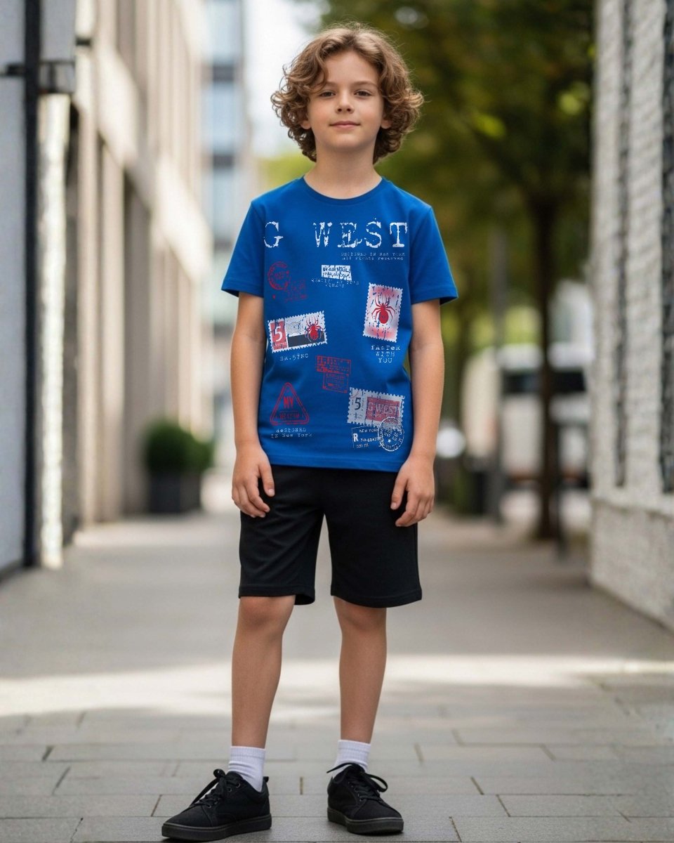 G West Kids Olympic Stamp Tee - Dtpbasty5041 - G West