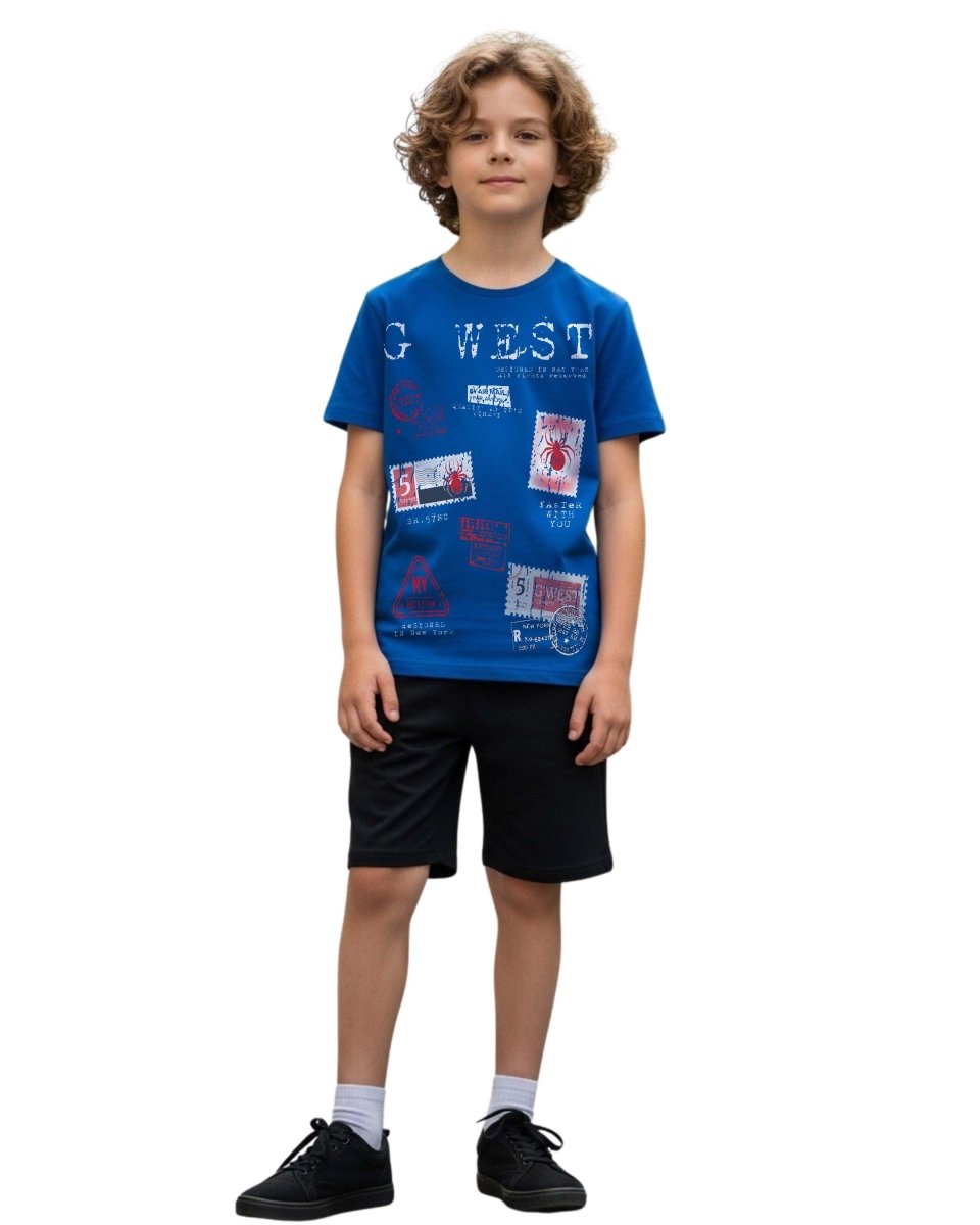 G West Kids Olympic Stamp Tee - Dtpbasty5041 - G West