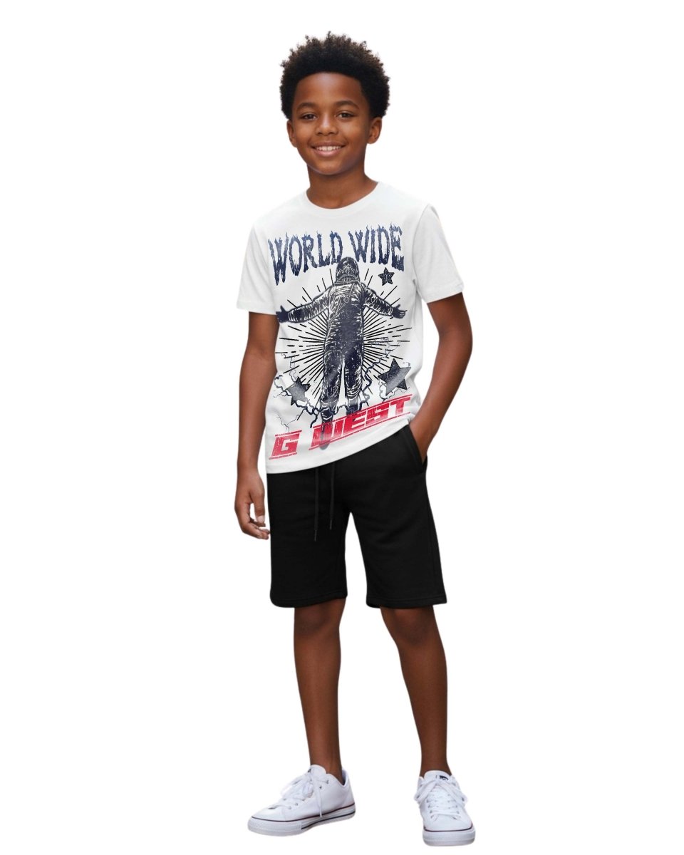 G West Kids Olympic World Wide Star T-Shirt Mens - G West