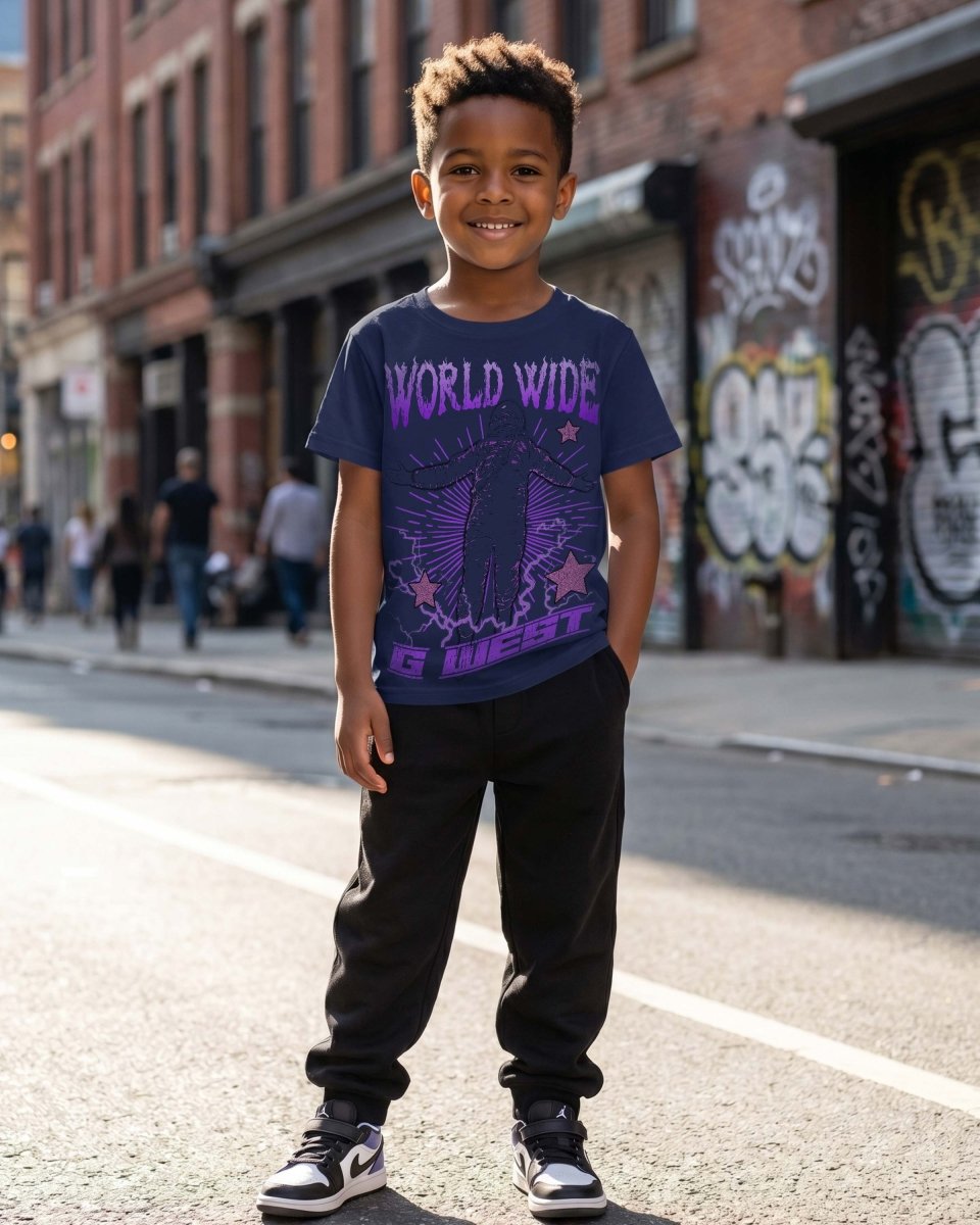 G West Kids Olympic World Wide Star T-Shirt Mens - G West