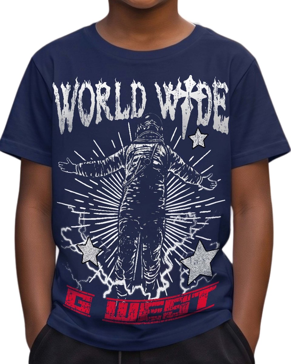 G West Kids Olympic World Wide Star T-Shirt Mens - G West