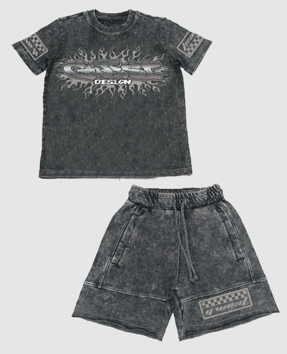 G WEST KIDS STARFLAMES TEE & SHORT - G West