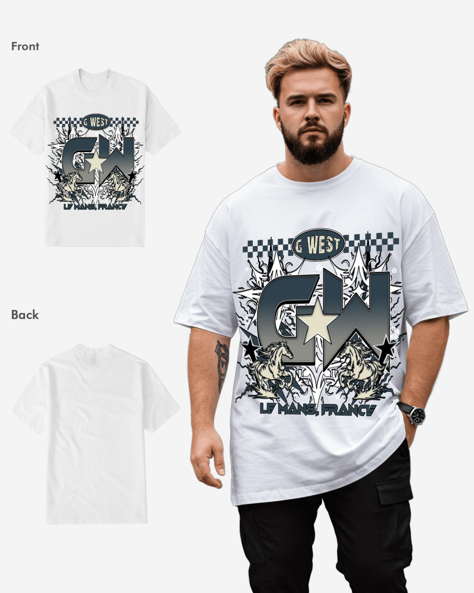 G West Le Mans France Oversized Tee - G West
