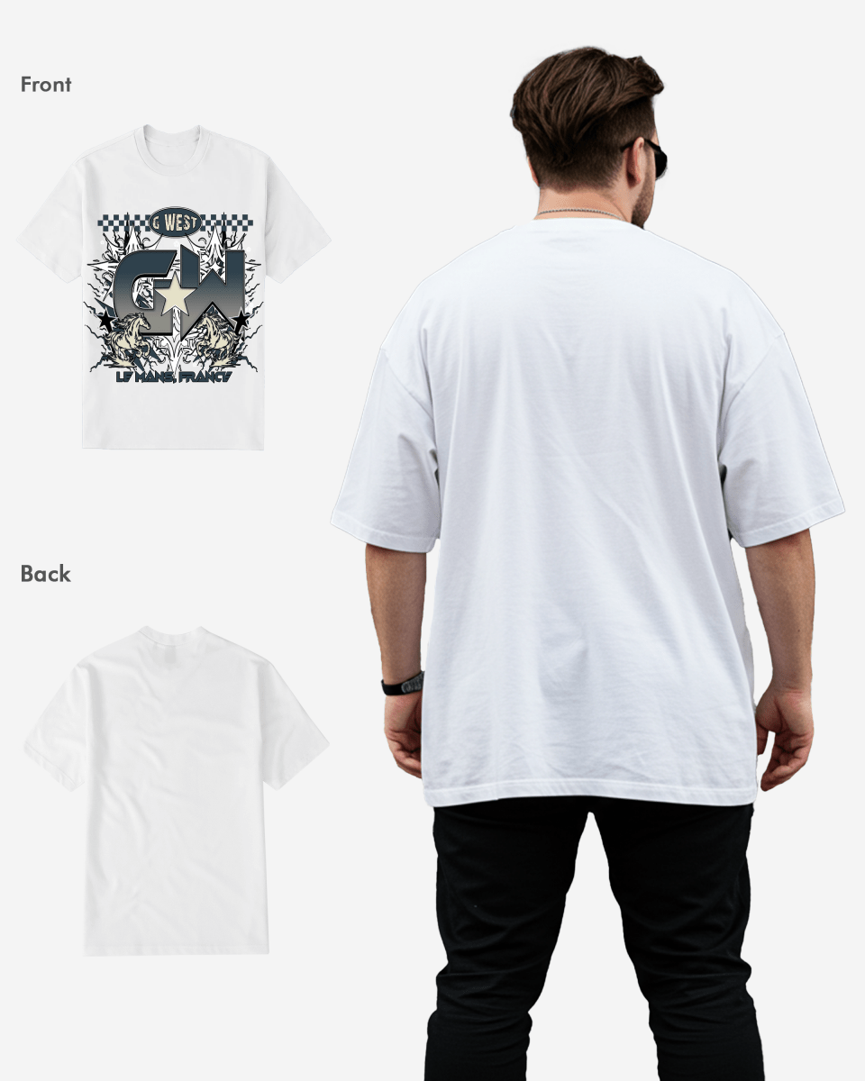 G West Le Mans France Oversized Tee - G West