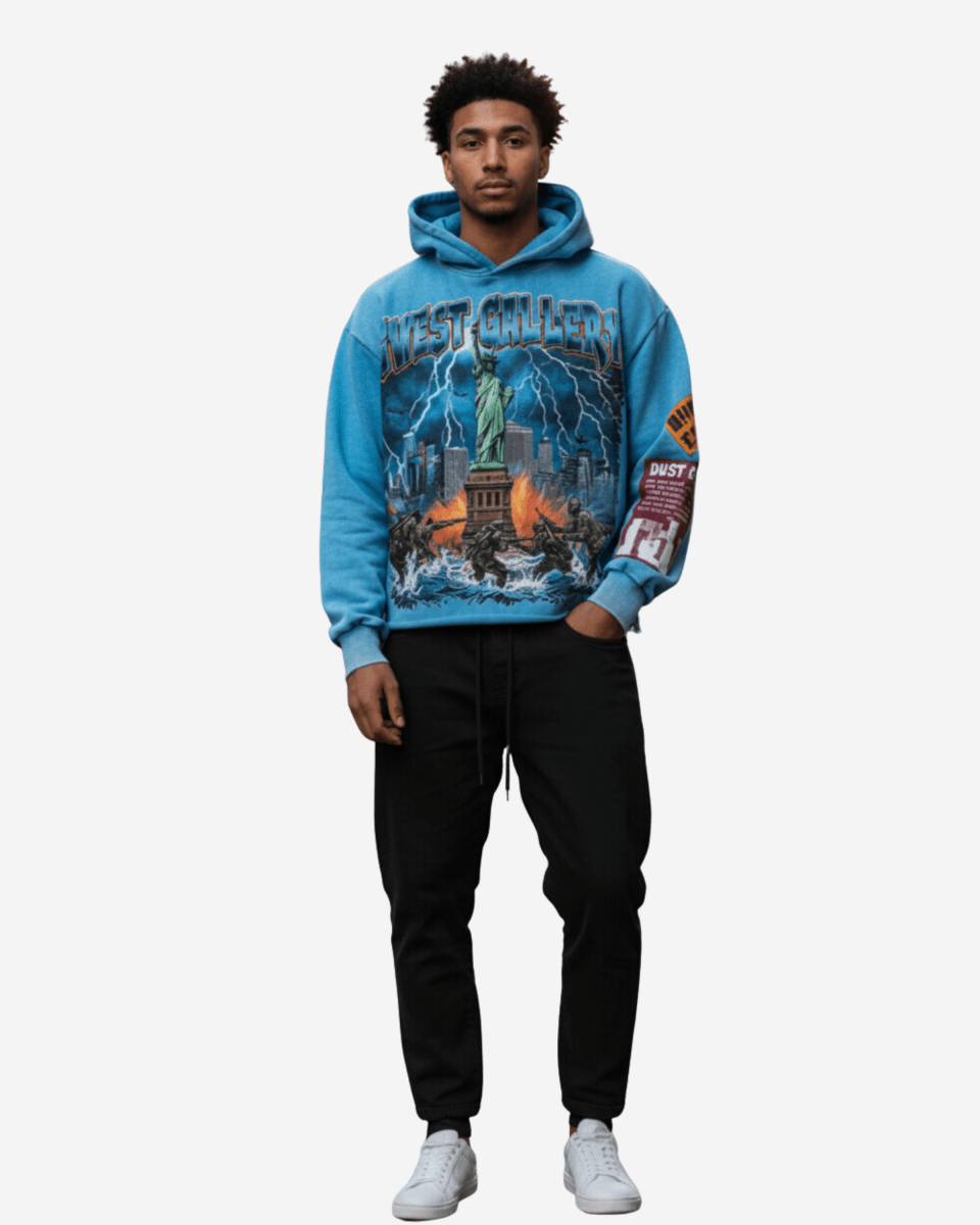 G West Liberty Storm Complicated Men's Crop Hoodie - G West