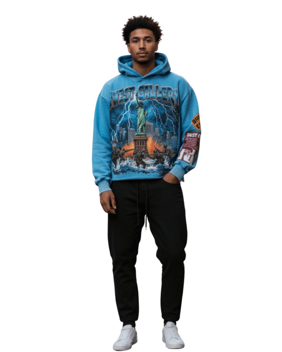 G West Liberty Storm Complicated Men's Crop Hoodie - G West