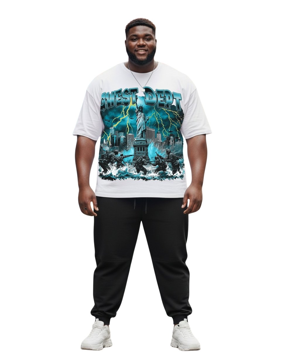 G West Liberty Storm Men's Big And Tall T-Shirt - G West