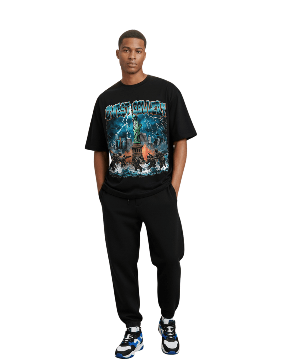 G West Liberty Storm Oversized Men's T-Shirt - G West