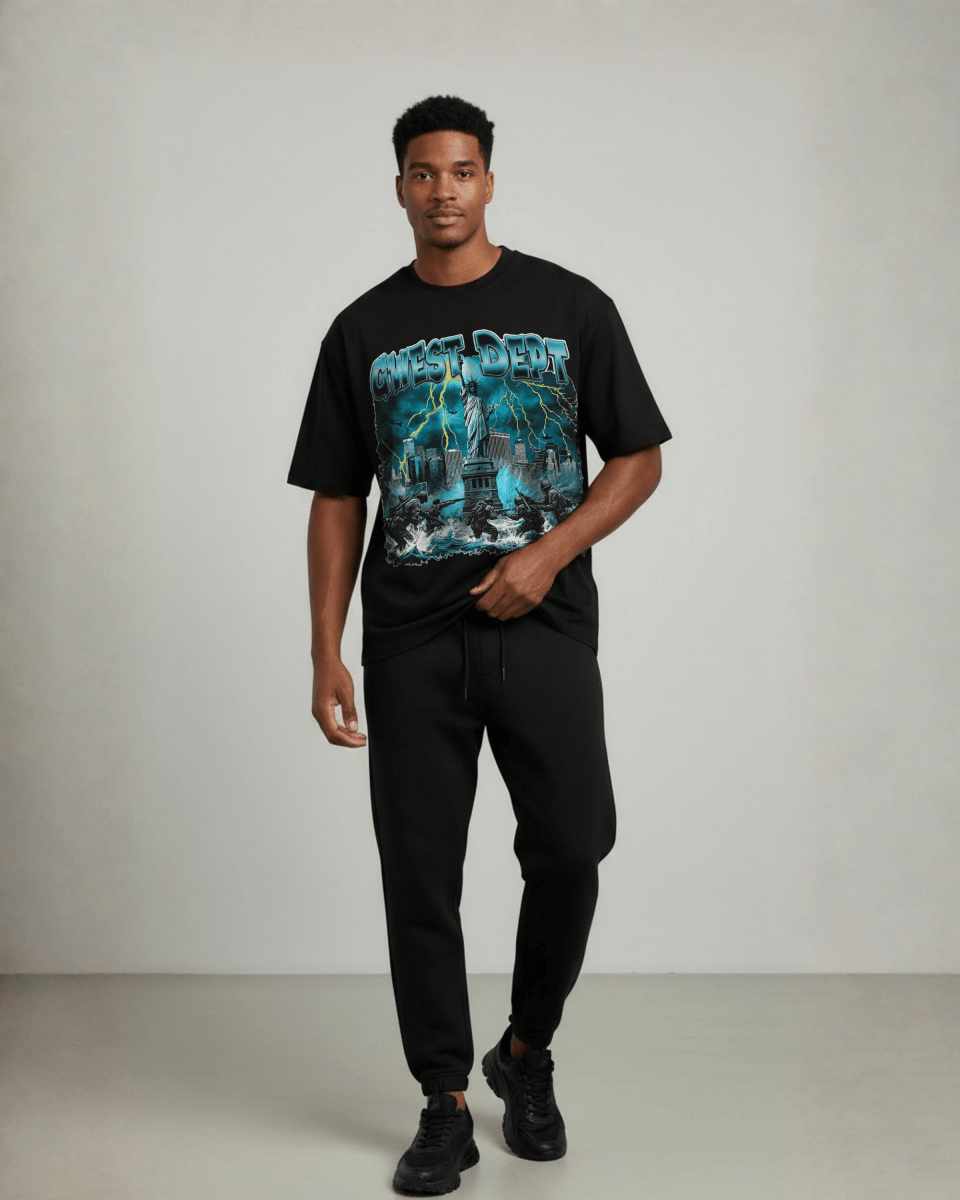 G West Liberty Storm Oversized Men's T-Shirt - G West