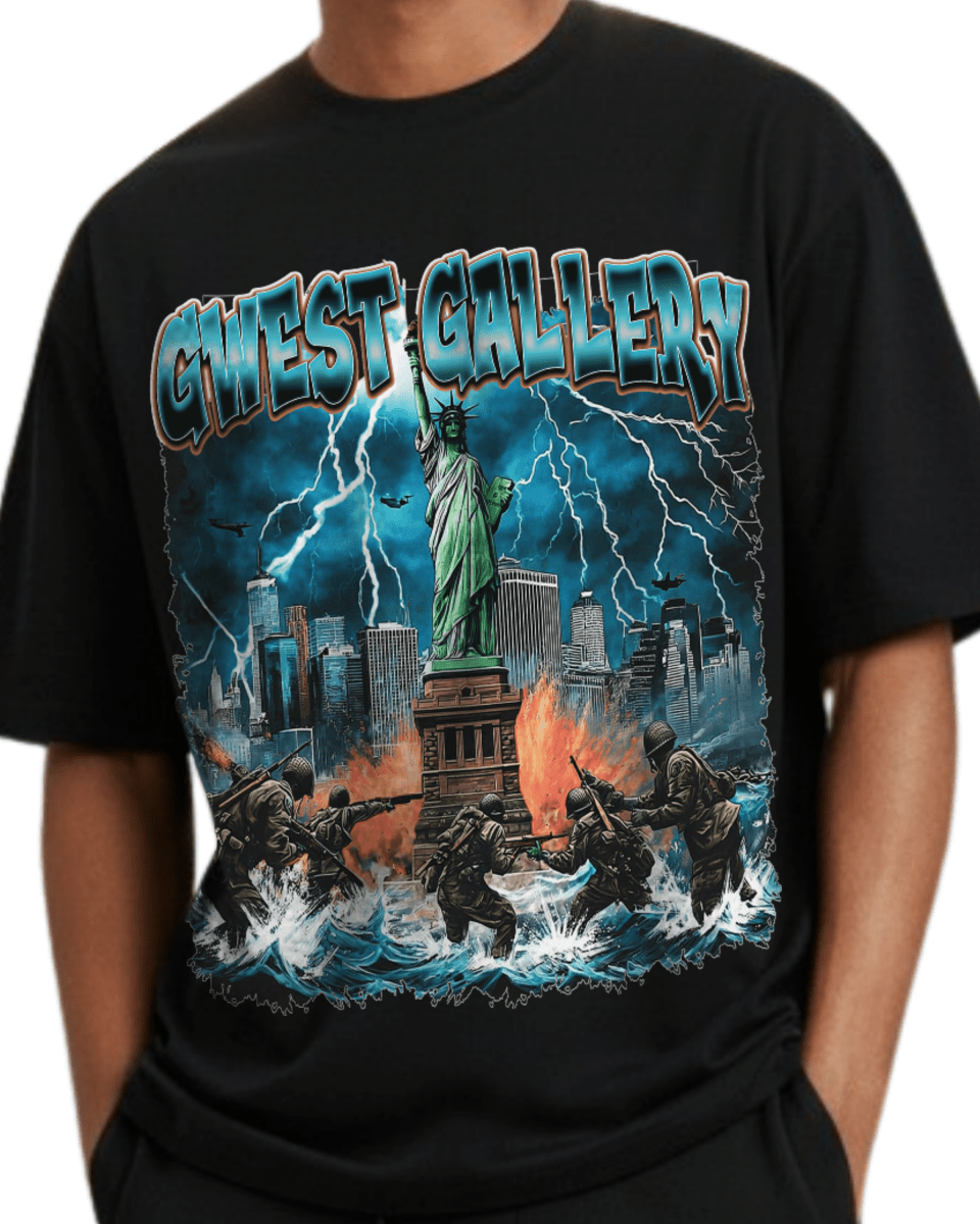 G West Liberty Storm Oversized Men's T-Shirt - G West
