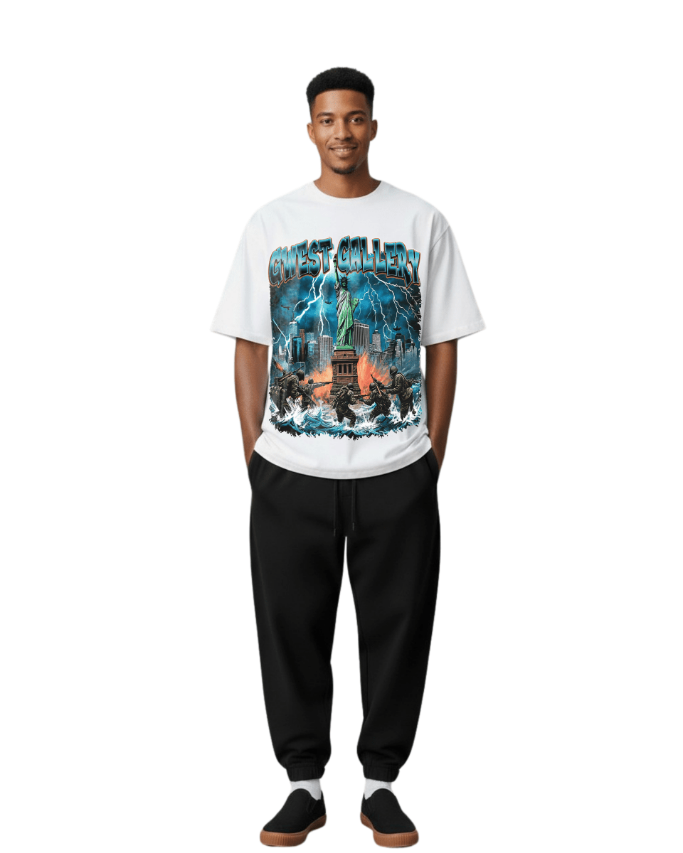 G West Liberty Storm Oversized Men's T-Shirt - G West