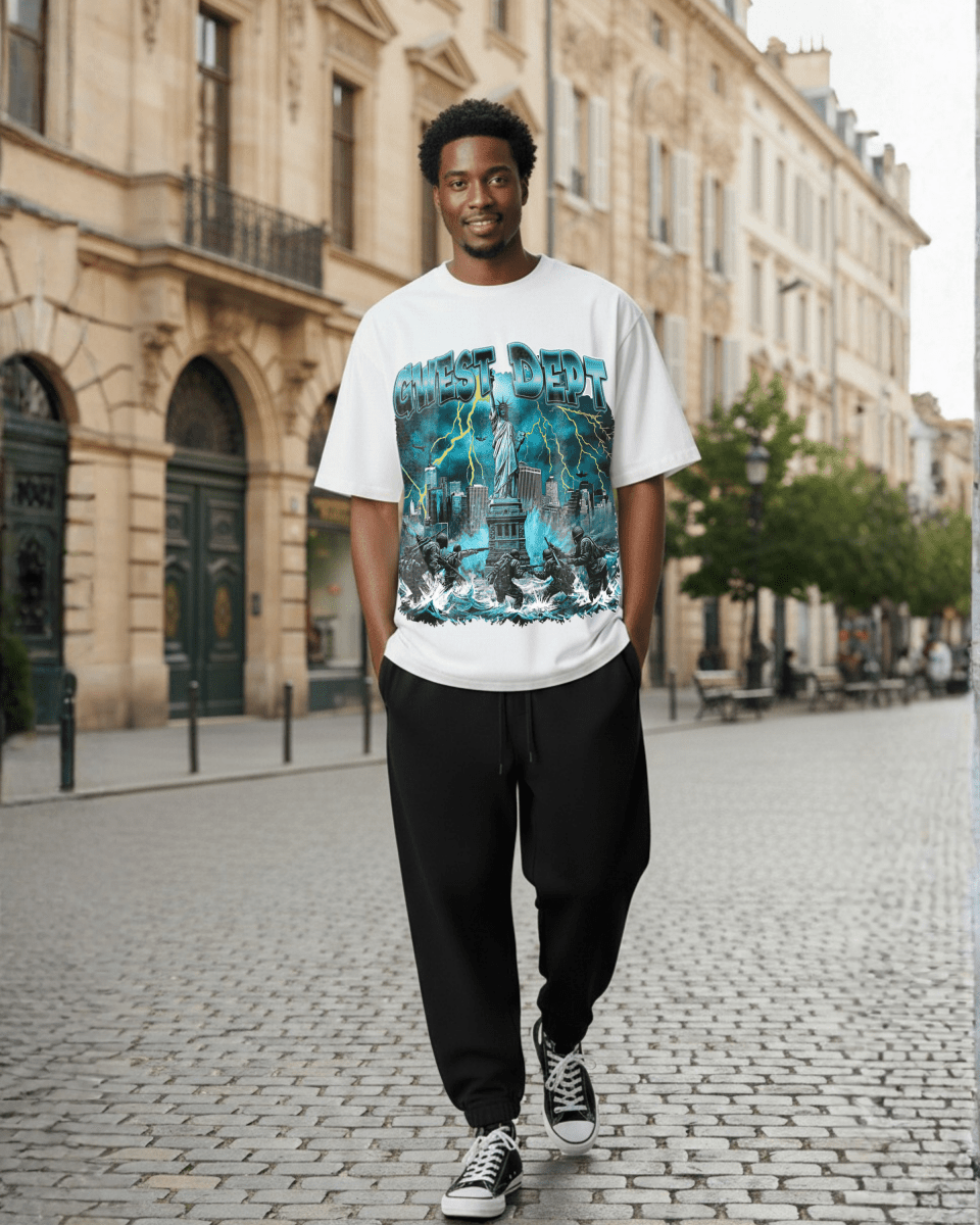 G West Liberty Storm Oversized Men's T-Shirt - G West