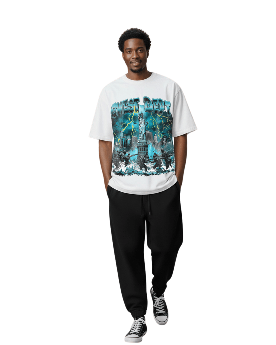 G West Liberty Storm Oversized Men's T-Shirt - G West