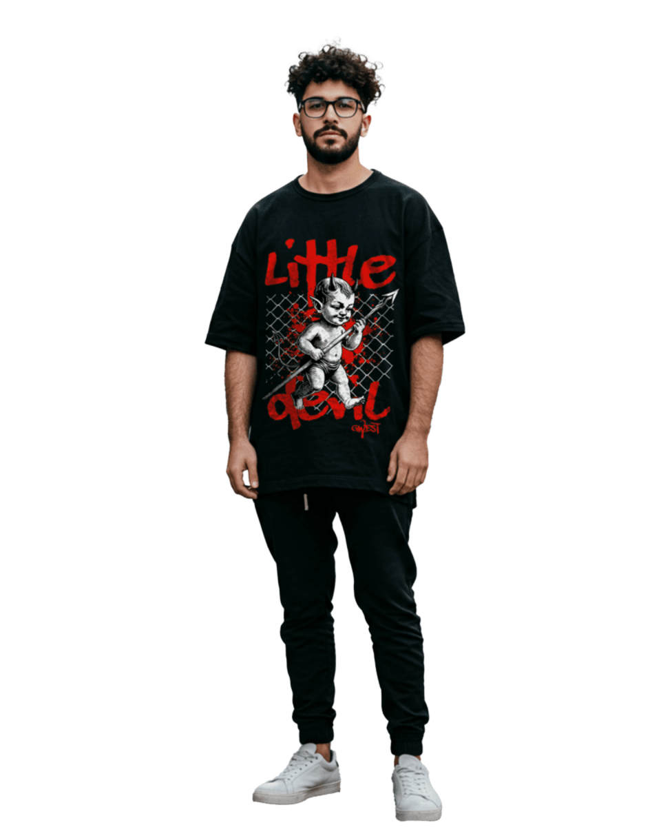G West Little Devil Oversized Men's T-Shirt - G West
