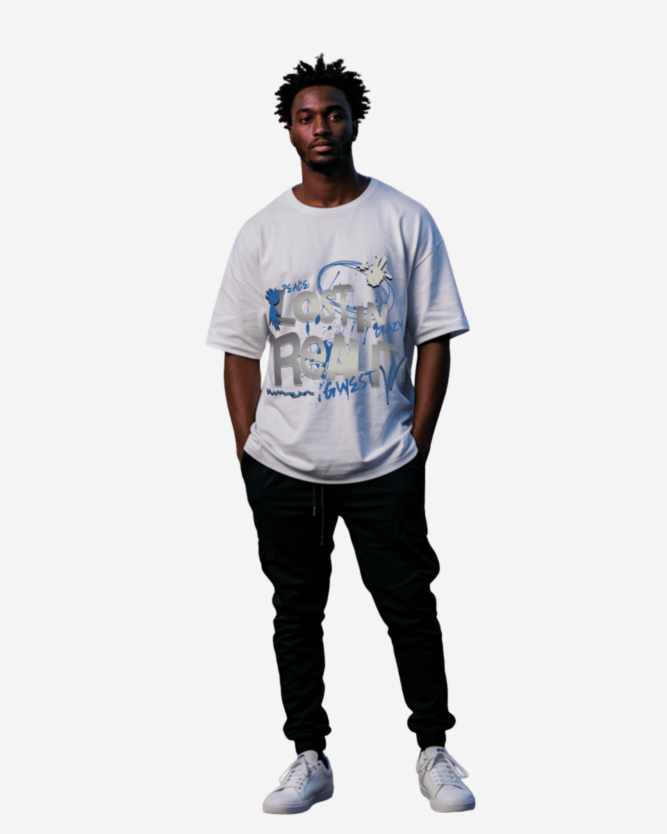 G West Lost In Reality Oversized Men's T-Shirt - G West