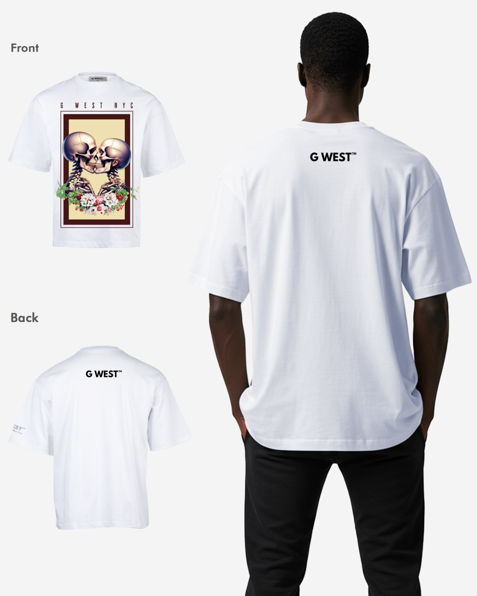 G - WEST LOVE BEYOND THE GRAVE OVERSIZED TEE GWROJMT188 - G West