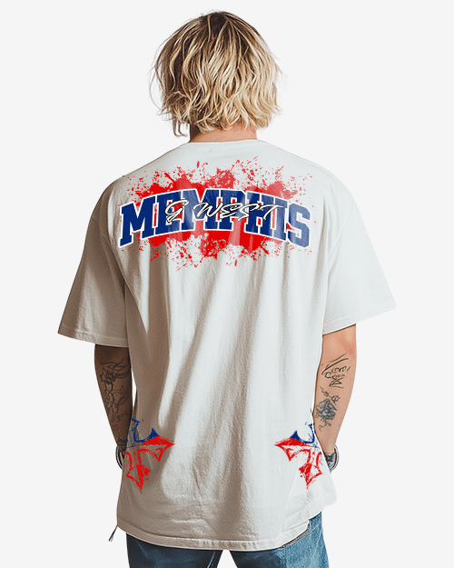 G West Memphis Blood Arch Logo Tee Big and Tall - G West