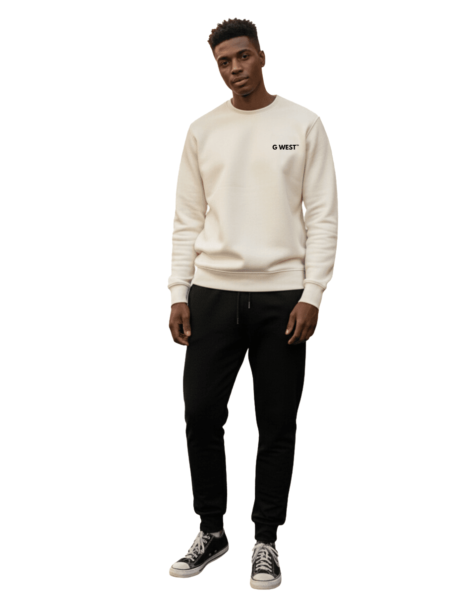 G West Men's Beer Helmet Zombie Heavy Premium Crewneck - G West