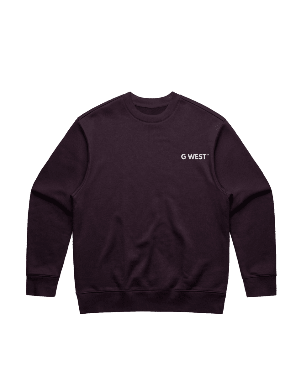 G West Men's Beer Helmet Zombie Heavy Premium Crewneck - G West