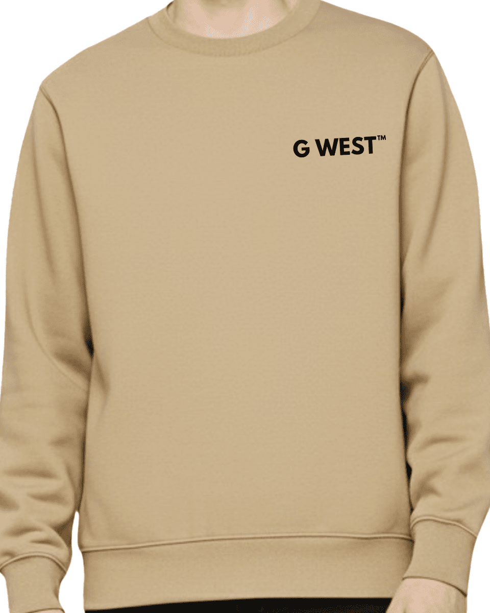 G West Men's Beer Helmet Zombie Heavy Premium Crewneck - G West