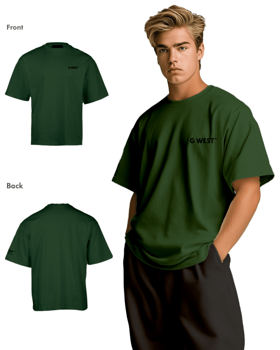 G West Mens Logo Keep Dry Oversized Tee - G West