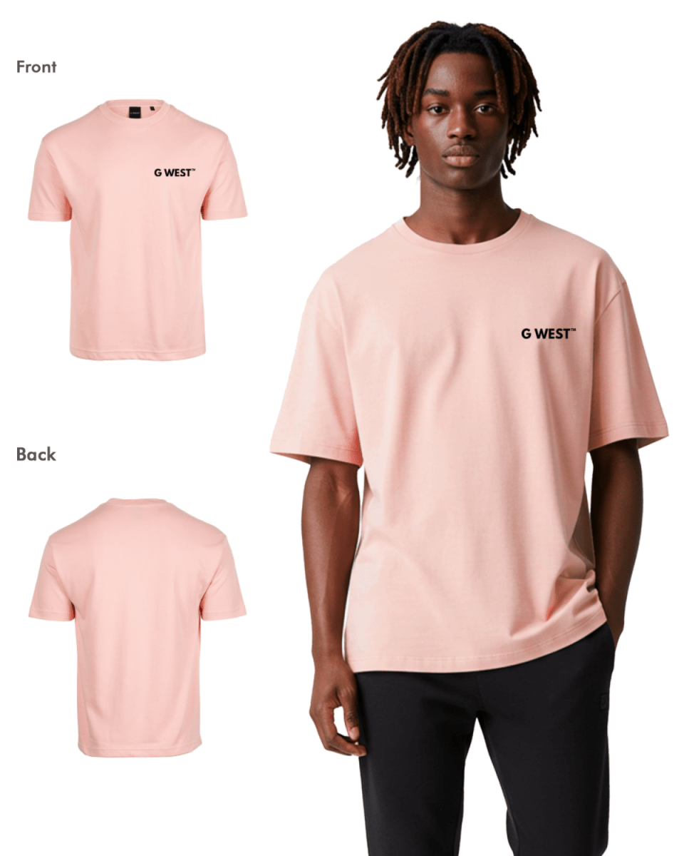 G West Mens Logo Keep Dry Oversized Tee - G West