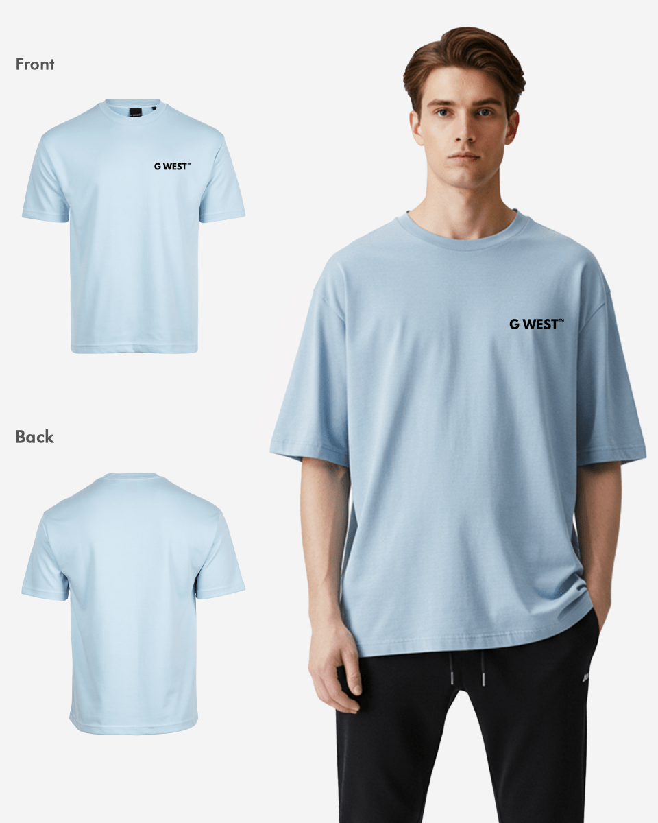 G WEST MENS LOGO KEEP DRY OVERSIZED TEE - G West