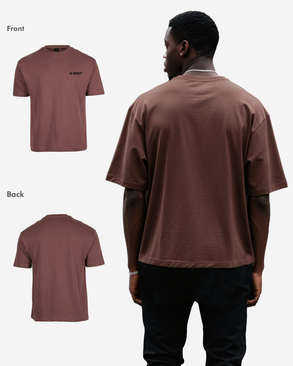 G WEST MENS LOGO KEEP DRY OVERSIZED TEE - G West