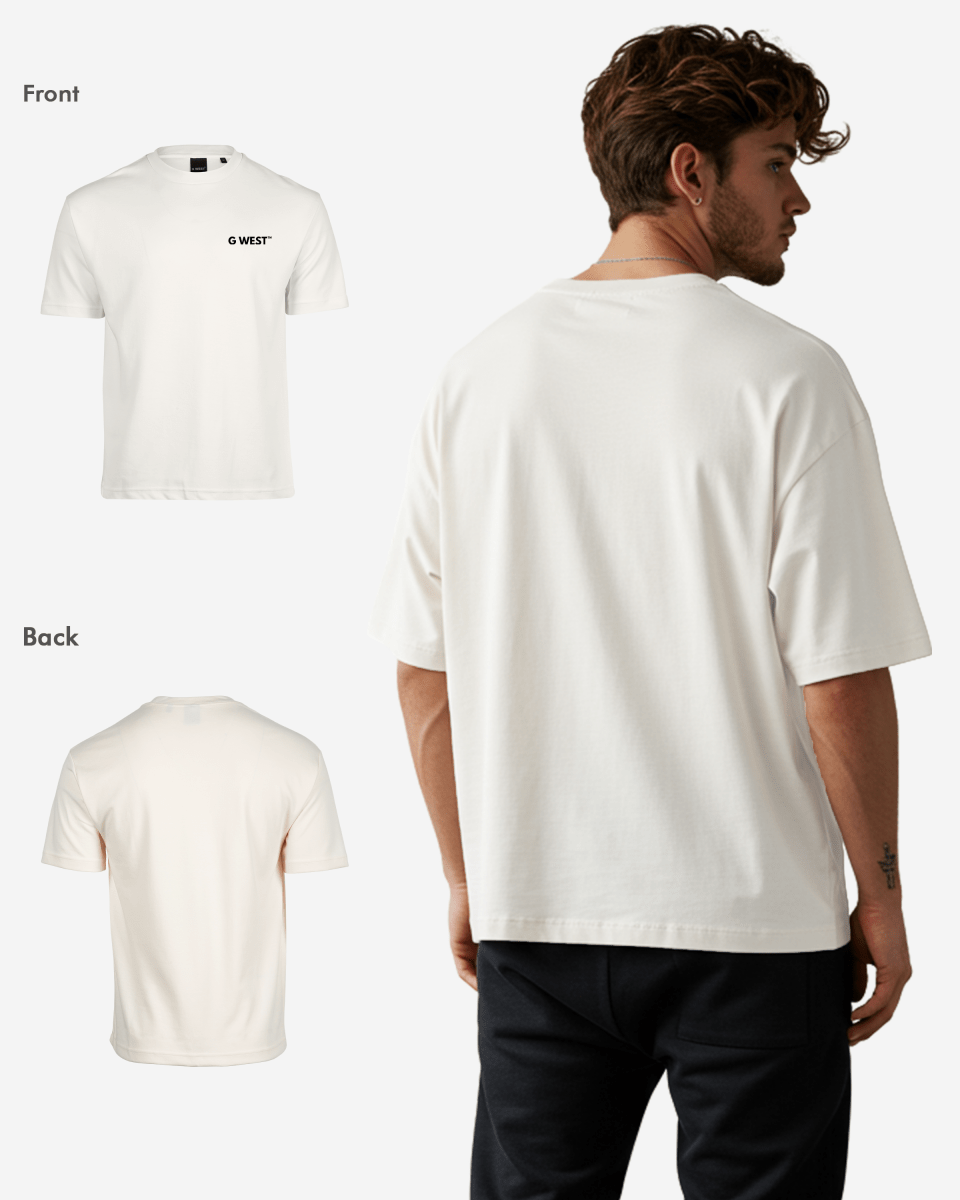 G WEST MENS LOGO KEEP DRY OVERSIZED TEE - G West