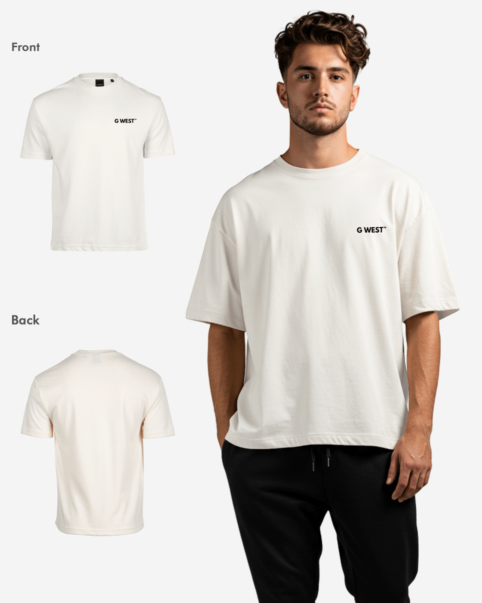 G WEST MENS LOGO KEEP DRY OVERSIZED TEE - G West