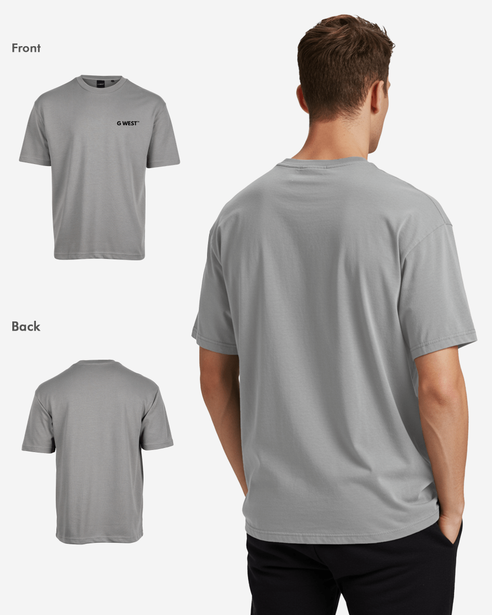 G WEST MENS LOGO KEEP DRY OVERSIZED TEE - G West