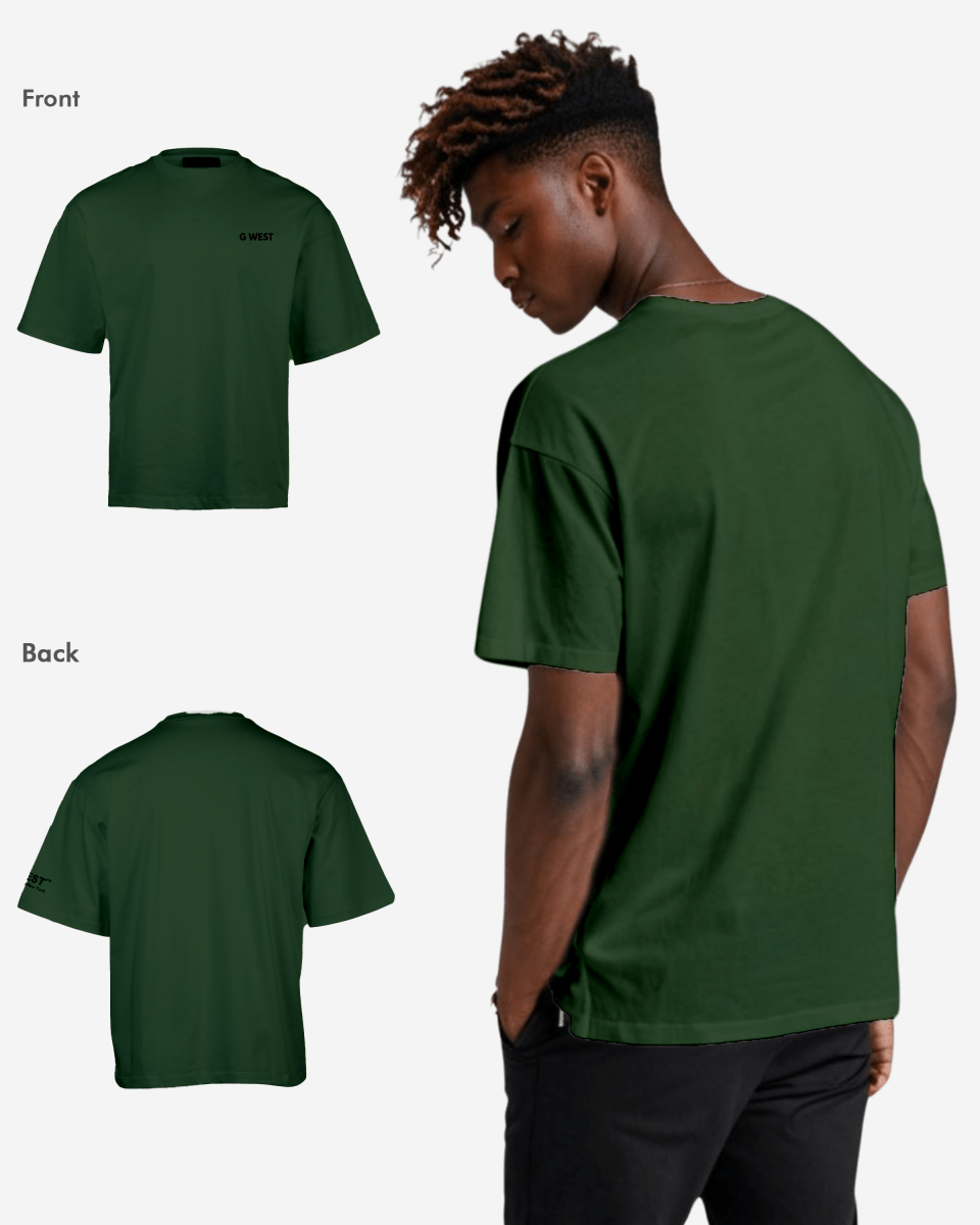 G WEST MENS LOGO KEEP DRY OVERSIZED TEE - G West