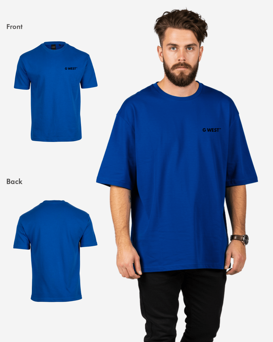 G WEST MENS LOGO KEEP DRY OVERSIZED TEE - G West